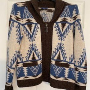 Pendleton alpaca/wool cardigan